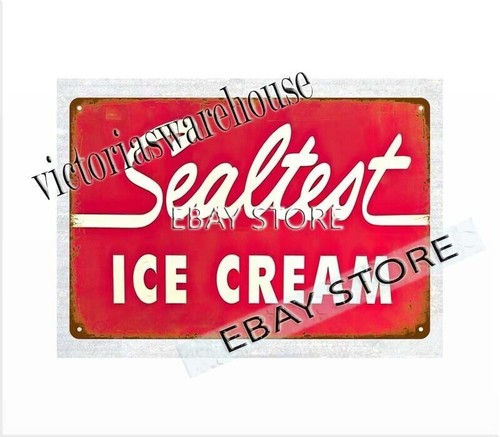 Sealtest ice cream metal tin - cream,