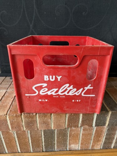Vintage sealtest red plastic - red,